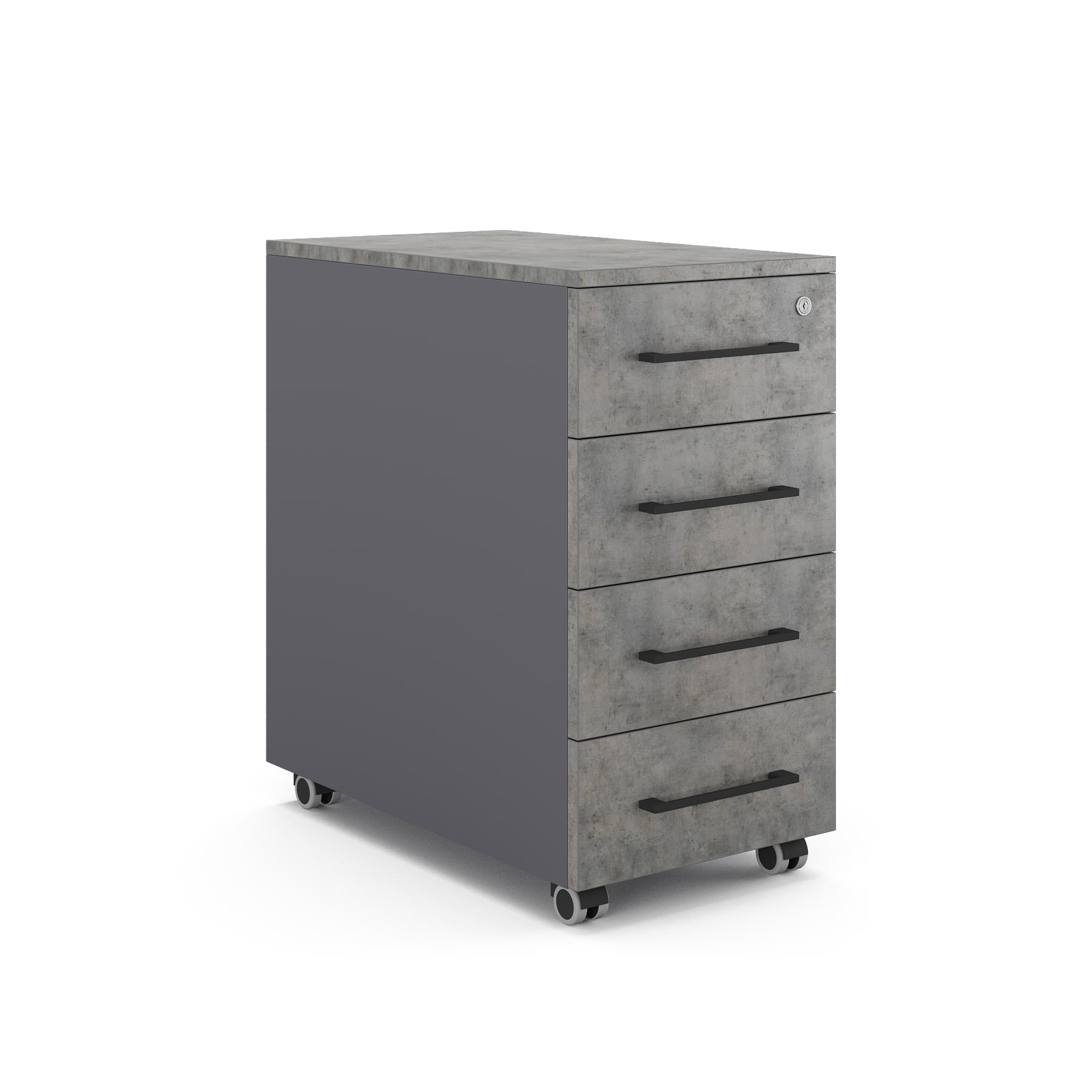 Тумба мобильная Kobor TМ4-40/50 graphite/chicago