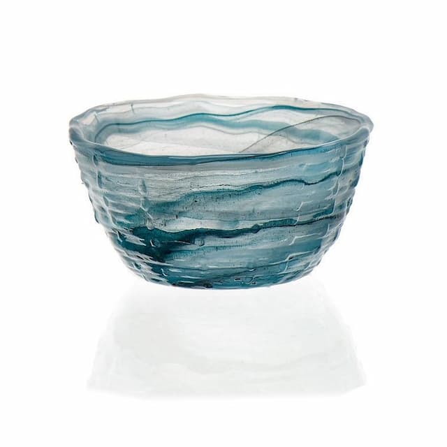 Соусник ARDACAM Sea urchin ARD 5313.58 d 8,5 см h 4,5 см (стекло, цвет / декор бирюзовый с белым и черным)