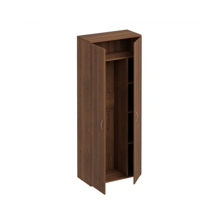 Шкаф для одежды с дополнением Юнитекс Комфорт КФ К.531 ОФ (80x38x200) французский орех