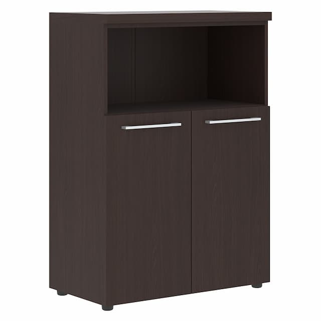 Шкаф с глухими малыми дверьми и топом Skyland AMC 85.3 венге магия 850х456х1201 ALTO