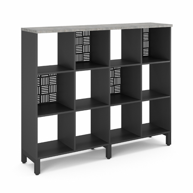 Стеллажная система SQ-3Х4 black/chicago