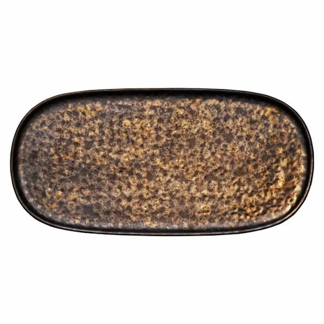 Блюдо овальное без рима 30х15 см Fortessa Nivo Metallic World of Colours D752.230.0000