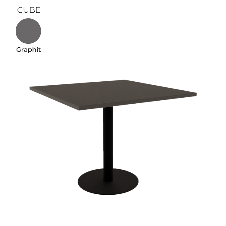 Стол обеденный квадратный Алсав 21CUBE.009 Graphit