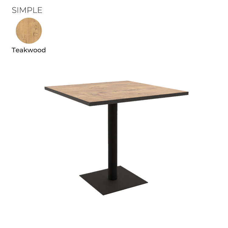 Стол обеденный квадратный Алсав 21SIMPLE.008 Teakwood
