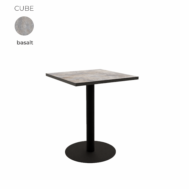 Стол обеденный квадратный Алсав 21CUBE.007 Basalt