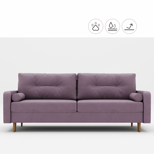 Диван Мастерфабрик Дэйо Kenya violet ткань велюр