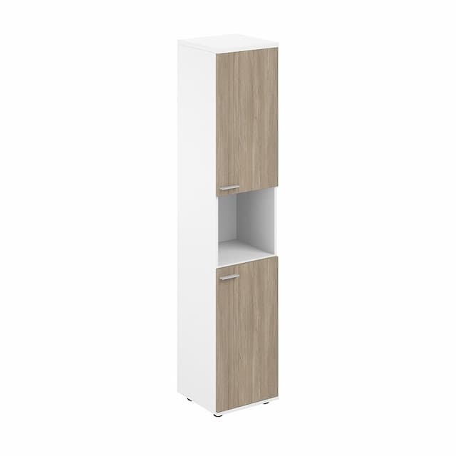 Шкаф высокий с нишей правый Norden Сигма SG.866.WH.OD.OD.R