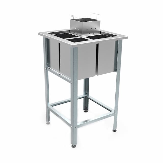 Ванна моечная для мойки яиц сварная КОБОР ВМЯ/1-53/53