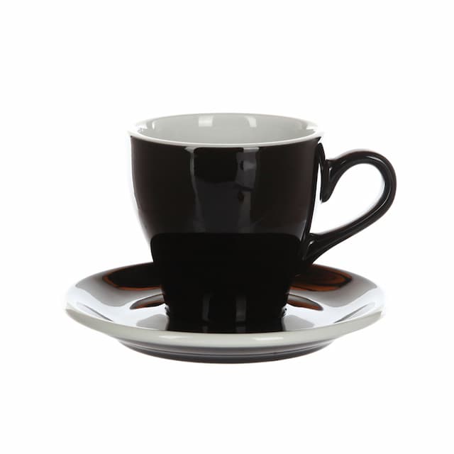 Кофейная пара Loveramics Tulip 280ml, черный (black Bbk)